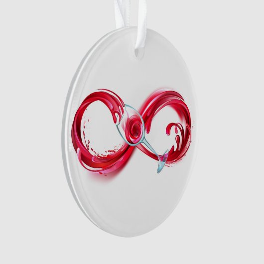 Infinity with Red Wine Ornament (Vorderseite)
