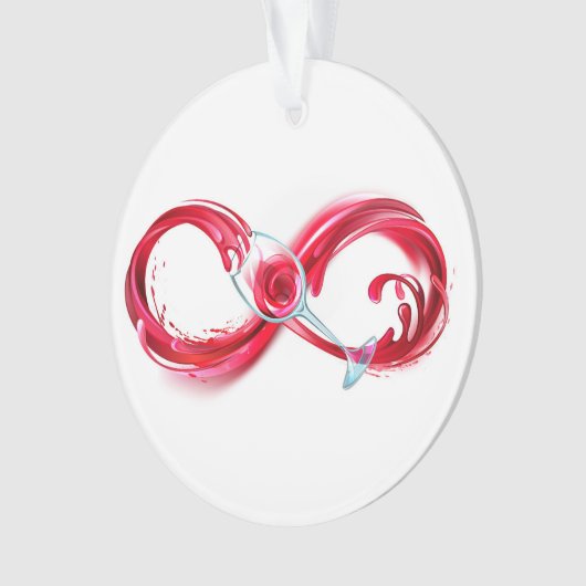 Infinity with Red Wine Ornament (Vorderseite)