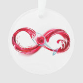 Infinity with Red Wine Ornament (Vorderseite)