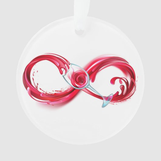 Infinity with Red Wine Ornament (Vorderseite)