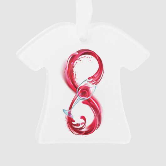 Infinity with Red Wine Ornament (Vorderseite)