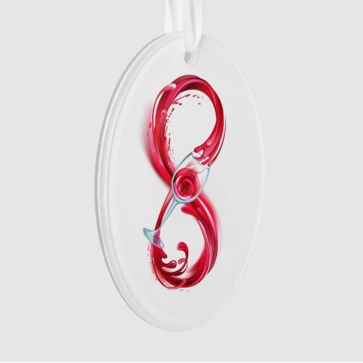 Infinity with Red Wine Ornament (Vorderseite)