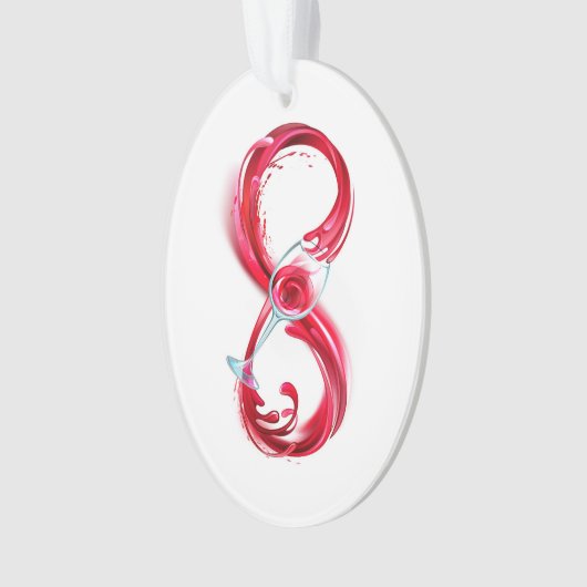 Infinity with Red Wine Ornament (Vorderseite)