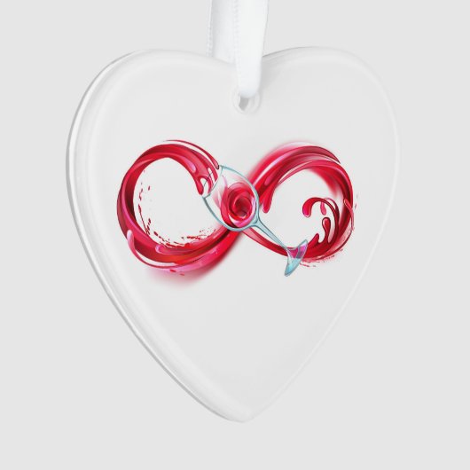Infinity with Red Wine Ornament (Vorderseite)