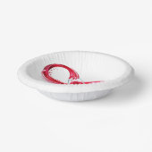 Infinity with Red Wine Pappteller (Gewinkelt)