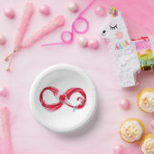 Infinity with Red Wine Pappteller (Party)