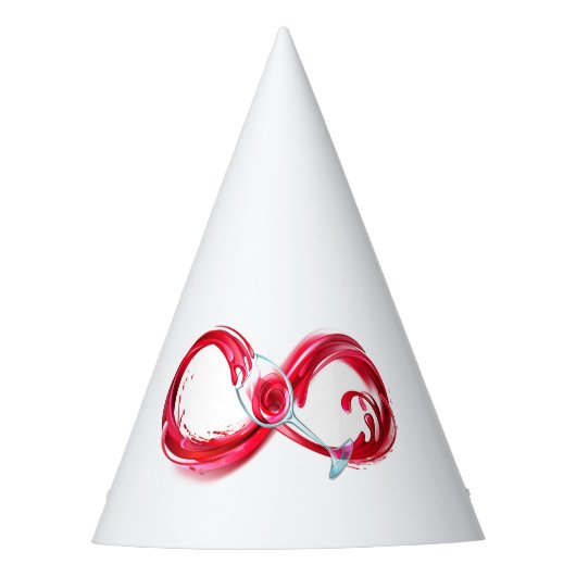 Infinity with Red Wine Partyhütchen (Vorderseite)