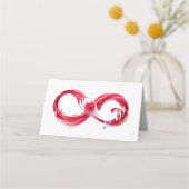 Infinity with Red Wine Platzkarte (Rückseite)