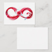 Infinity with Red Wine Platzkarte (Vorne/Hinten)