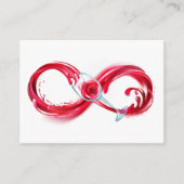 Infinity with Red Wine Platzkarte (Vorderseite)