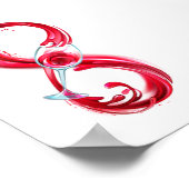 Infinity with Red Wine Poster (Ecke)
