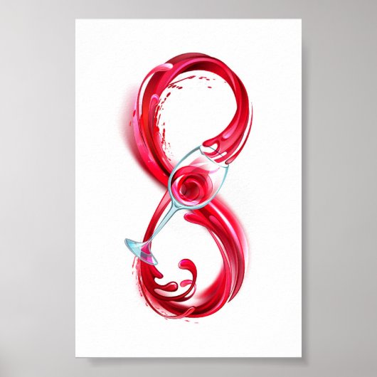 Infinity with Red Wine Poster (Vorne)