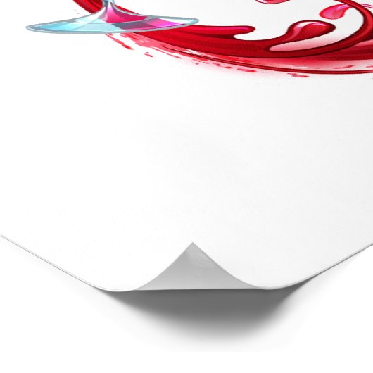 Infinity with Red Wine Poster (Ecke)