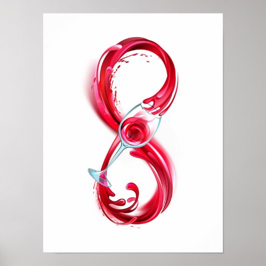 Infinity with Red Wine Poster (Vorne)