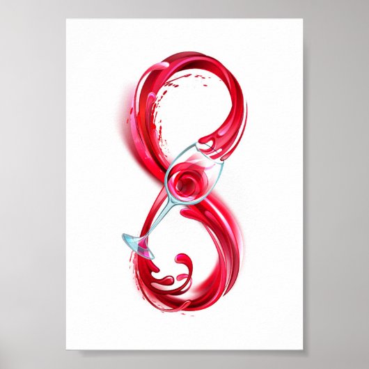 Infinity with Red Wine Poster (Vorne)