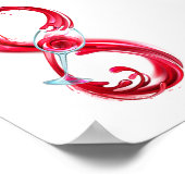 Infinity with Red Wine Poster (Ecke)