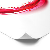 Infinity with Red Wine Poster (Ecke)