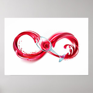 Infinity with Red Wine Poster