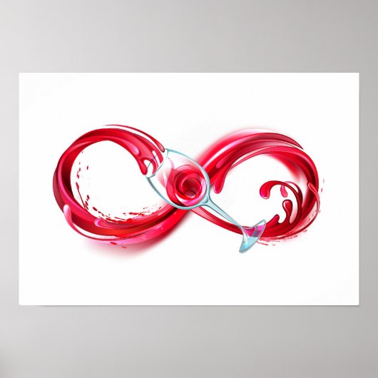 Infinity with Red Wine Poster (Vorne)