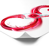 Infinity with Red Wine Poster (Ecke)