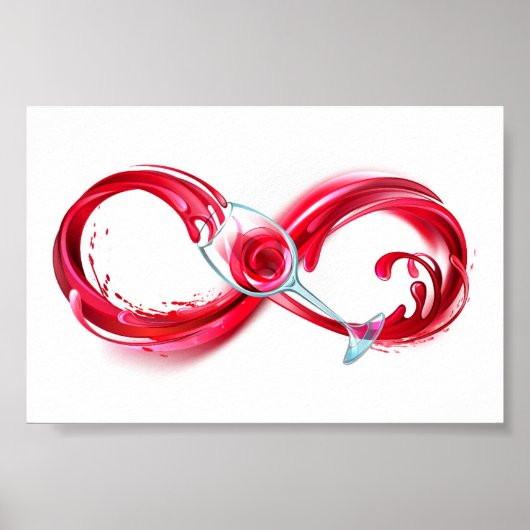 Infinity with Red Wine Poster (Vorne)