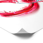 Infinity with Red Wine Poster (Ecke)