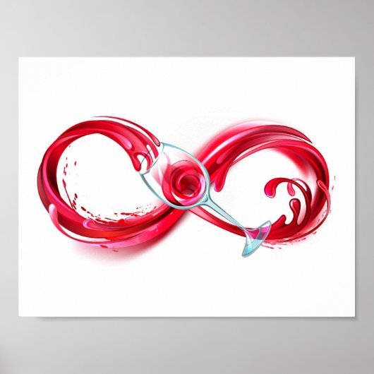Infinity with Red Wine Poster (Vorne)