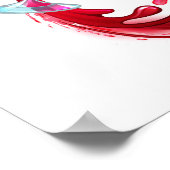 Infinity with Red Wine Poster (Ecke)