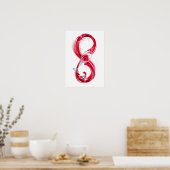 Infinity with Red Wine Poster (Küche)