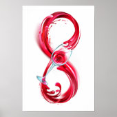 Infinity with Red Wine Poster (Vorne)