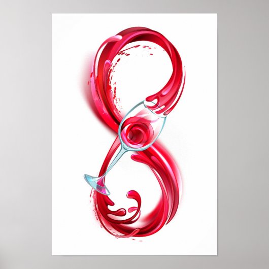 Infinity with Red Wine Poster (Vorne)