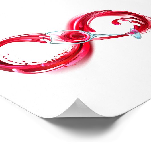 Infinity with Red Wine Poster (Ecke)