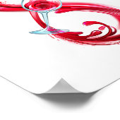 Infinity with Red Wine Poster (Ecke)