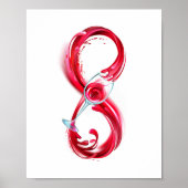 Infinity with Red Wine Poster (Vorne)