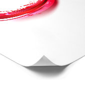 Infinity with Red Wine Poster (Ecke)