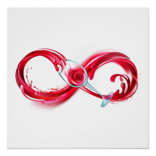 Infinity with Red Wine Poster