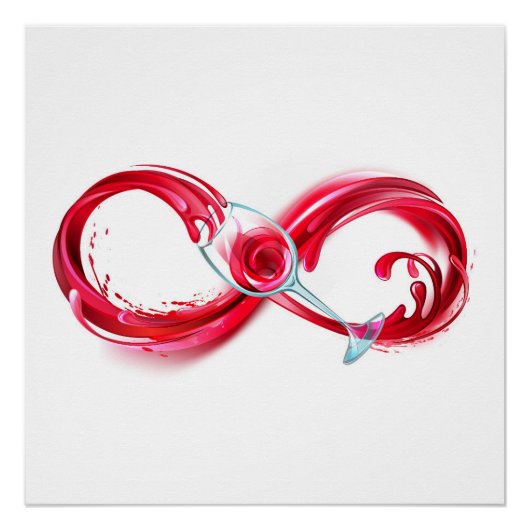 Infinity with Red Wine Poster (Vorderseite)