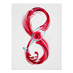 Infinity with Red Wine Poster