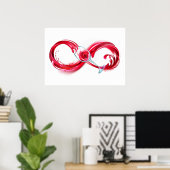 Infinity with Red Wine Poster (Heimbüro)