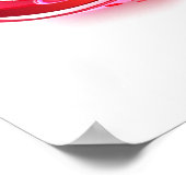 Infinity with Red Wine Poster (Ecke)