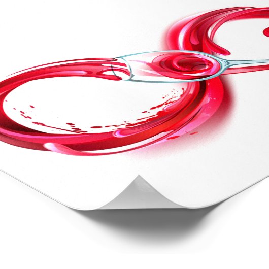 Infinity with Red Wine Poster (Ecke)