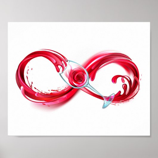 Infinity with Red Wine Poster (Vorne)