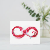 Infinity with Red Wine Postkarte (Stehend Vorderseite)