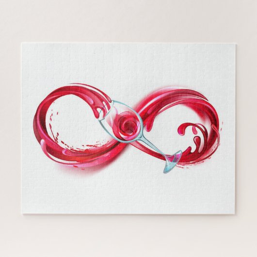 Infinity with Red Wine Puzzle (Horizontal)
