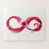 Infinity with Red Wine Puzzle (Horizontal)