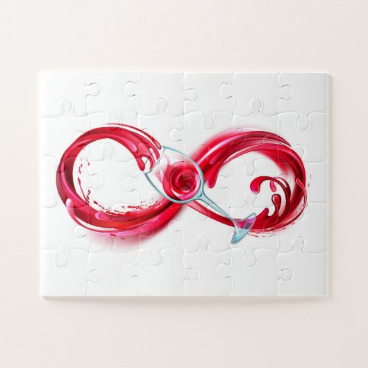 Infinity with Red Wine Puzzle (Horizontal)
