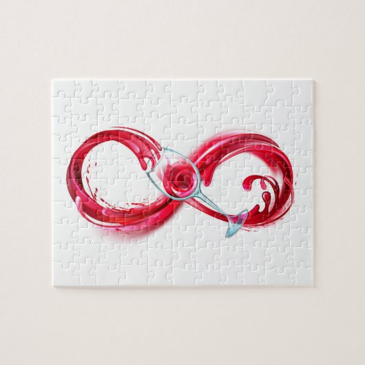 Infinity with Red Wine Puzzle (Horizontal)