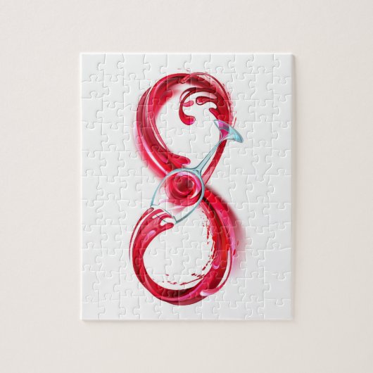 Infinity with Red Wine Puzzle (Vertikal)