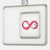 Infinity with Red Wine Rahmen-Ornament Silber (Links)