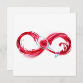 Infinity with Red Wine Save The Date (Vorne/Hinten)